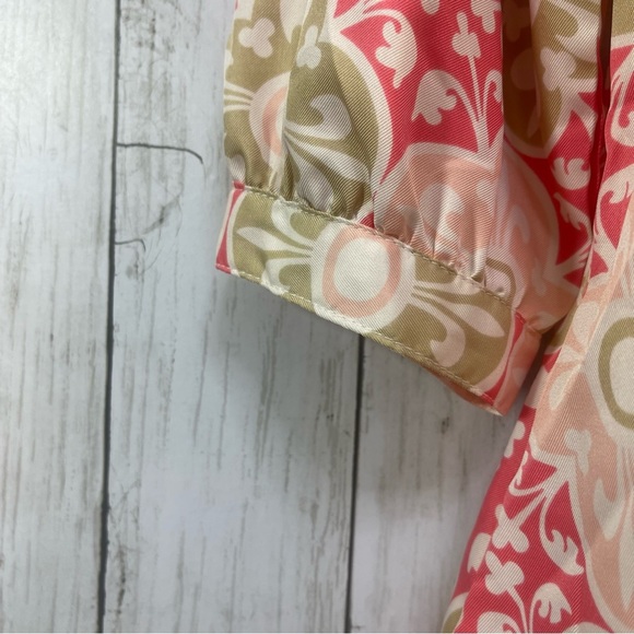 White Stage Peach Glow 3/4 Sleeve Blouse Medium - Picture 3 of 7